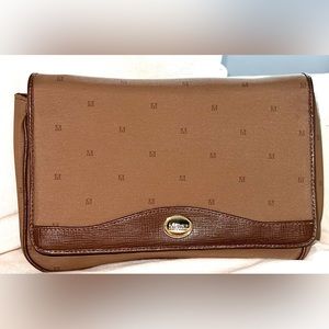 Vintage Monet Clutch Purse Brown Shoulder Bags Gifts for women